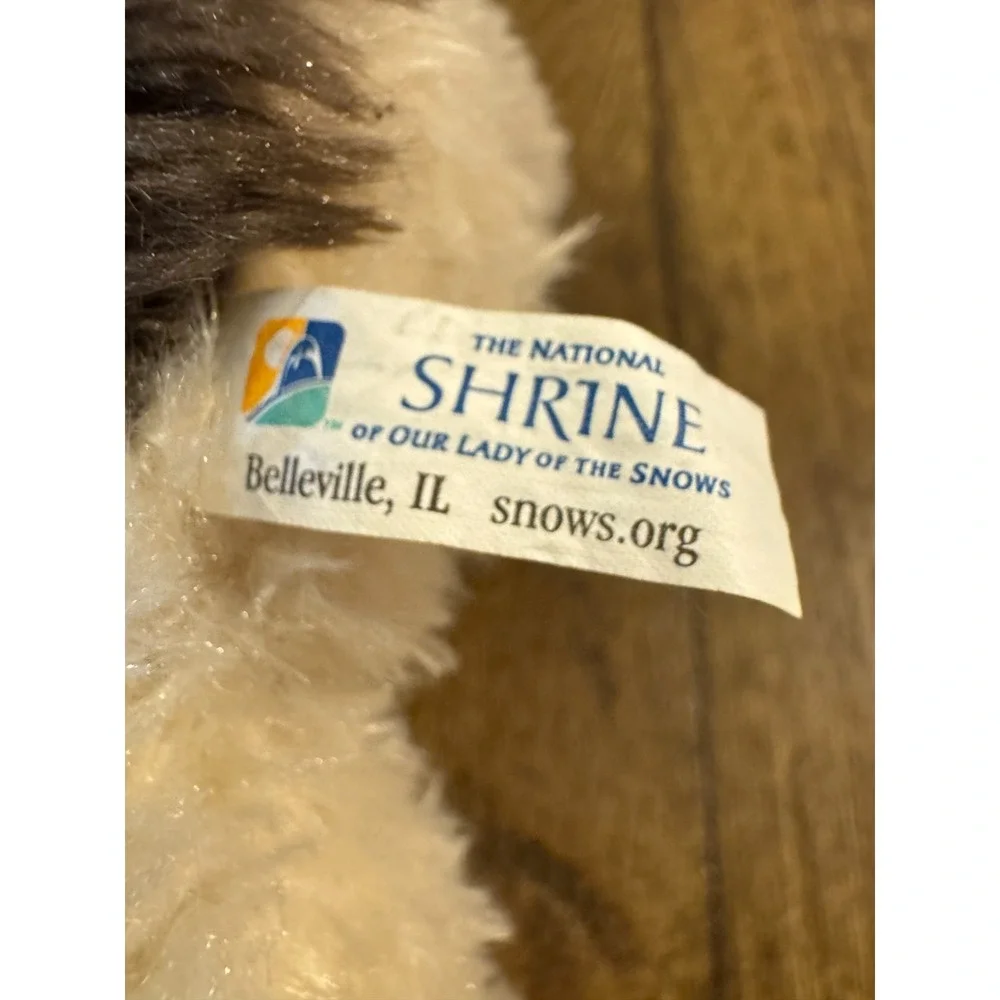 Shrine of Our Lady Snows Dog Plush Puppy 2014 Way of Lights‎ Stuffed Animal Toy